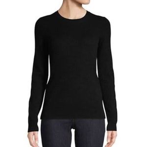 Lord Taylor 💯 Cashmere Crew Neck Black  Sweater Size XL|TG